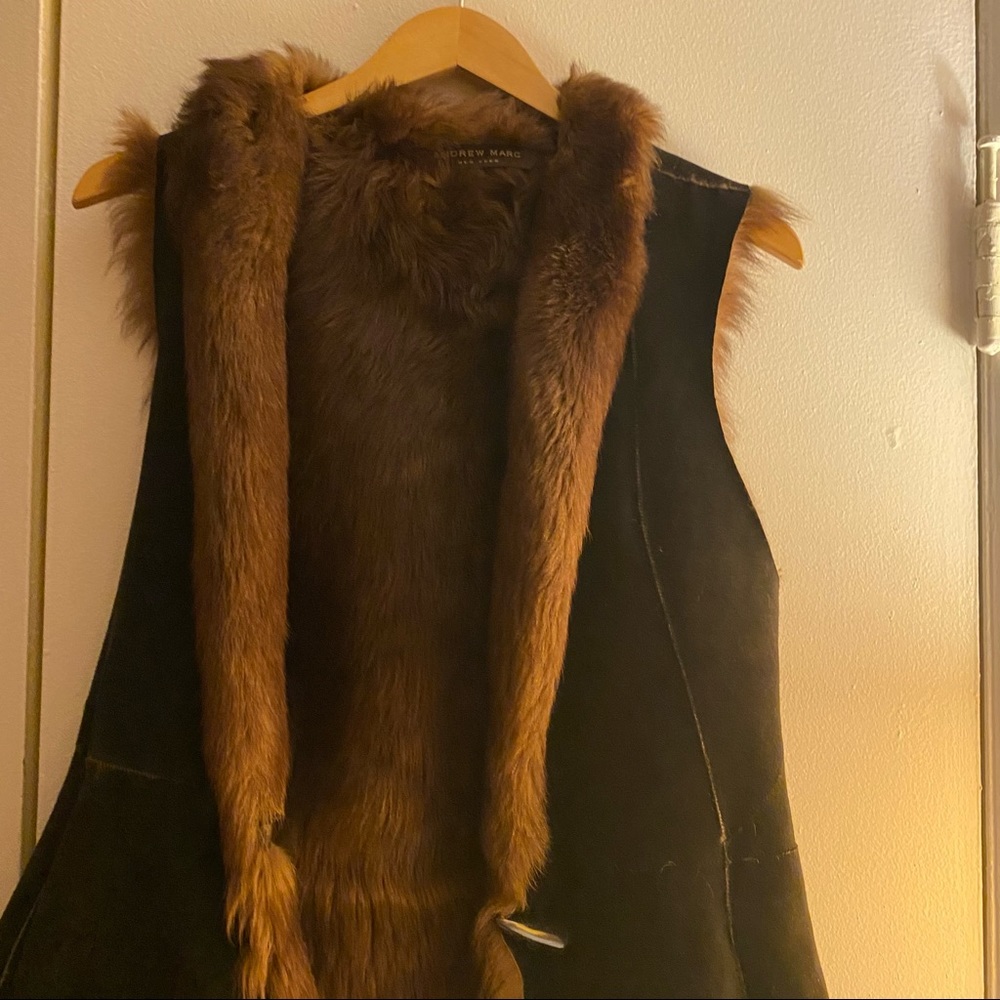 Fur vest for the cool. Andrew Marc New York